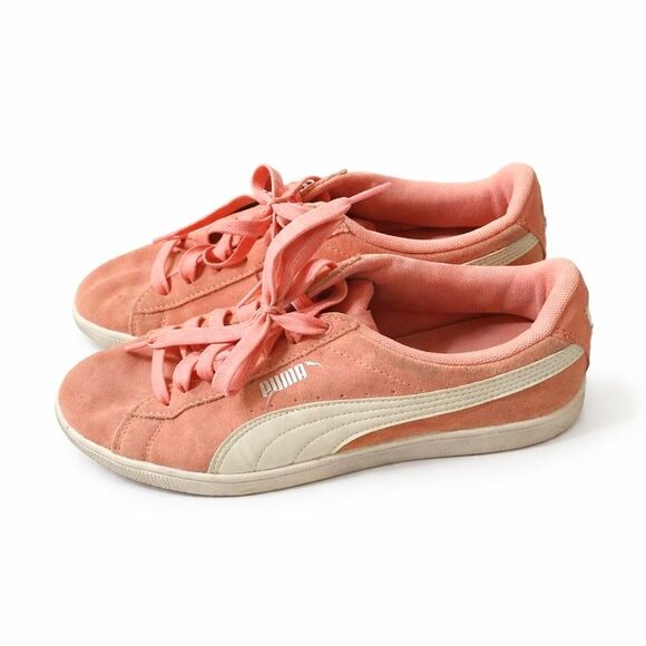 Puma Shoes - PUMA Women's Vikky Suede Sneakers, Pink/White 9.5 tennis shoes
